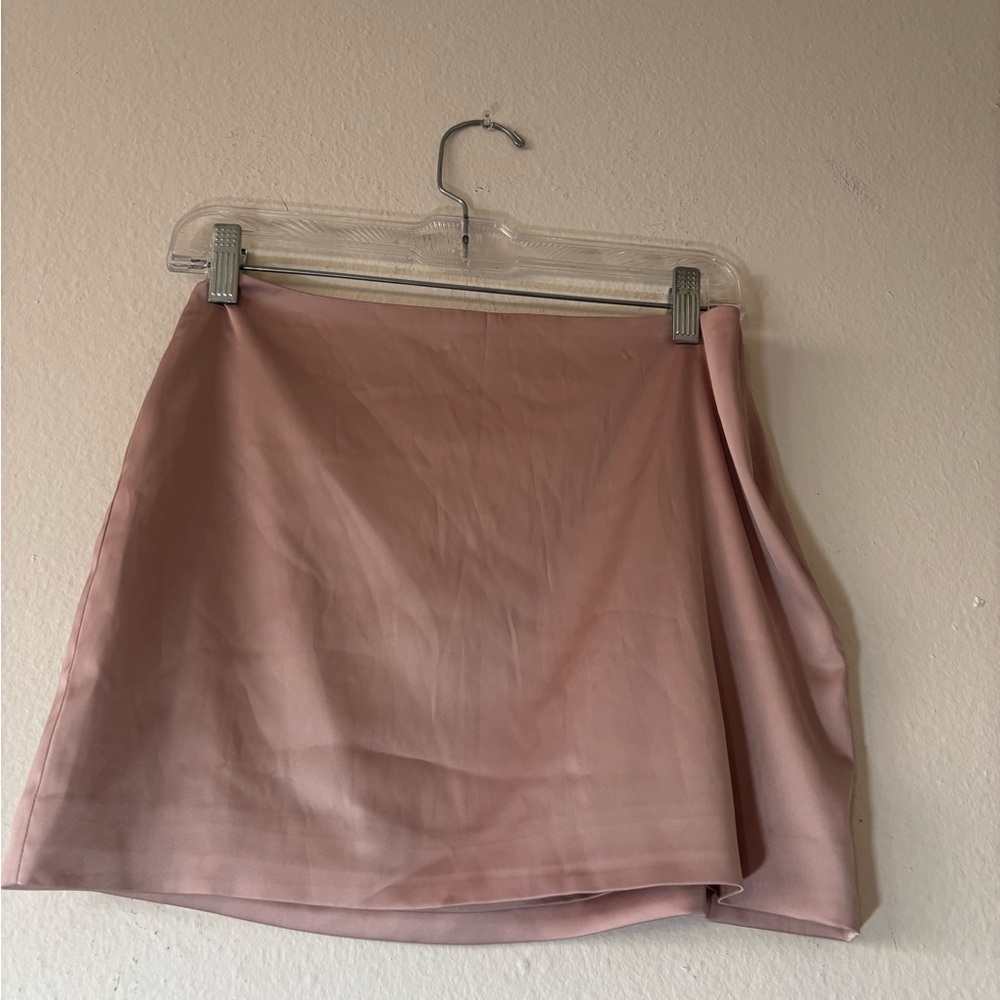 Satin Spring Sunday Best baby Pink Skirt
